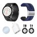 Knauermann PRO 4 Air (2026) Smartwatch en fitnesstracker voor dames en heren, AMOLED Always-On, IP66, Bluetooth 5.3, batterij tot 25 dagen, Android en iOS, zwart, rond, premium pakket