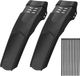 Garde-boue universel - Set van 2 - PVC - Aspect carbone - 20 à 29 pouces