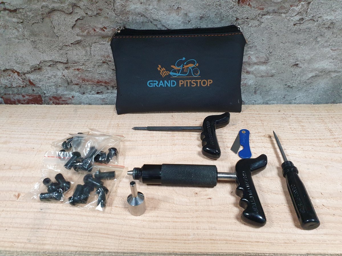 GrandPitstop Banden plug reparatie set, motor - auto - scooter