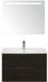 BES LED Seville Badmeubelset 80 cm - Black Oak Edge Greep - Wastafel Enjoy met Sence Spiegel