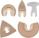 Merkloos / Sans marque Worx Oscillerende zaagbladen- 5-delige multitool zaagbladenset- oscillerende multitool accessoires Geschikt voor Worx- Bosch- Fein Multimaster- etc.