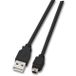 EFB Elektronik K5250SW.0,5V2 USB-kabel USB 2.0 0,5 m USB A naar Mini-USB B Zwart