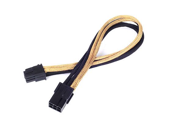 Silverstone PP07-IDE6BG - IDE Kabel - 0.3 m - Zwart, Goud