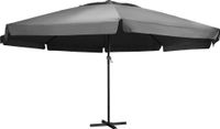 Maison Exclusive - Parasol avec mât en aluminium, 600 cm, anthracite