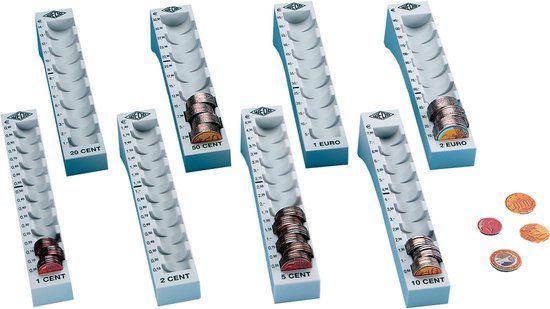 Wedo Muntinvoergleuf voor 2 euro, lichtgrijs