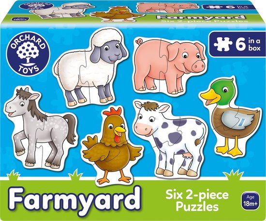 Orchard Toys Farmyard Boerderij Puzzels - 2 stukjes - Vanaf 18 maanden