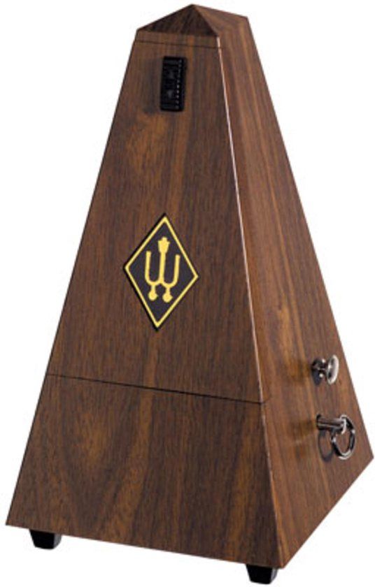 Wittner M 855 131 metronoom Pyramide Nußbaum Kunststofbehuizing