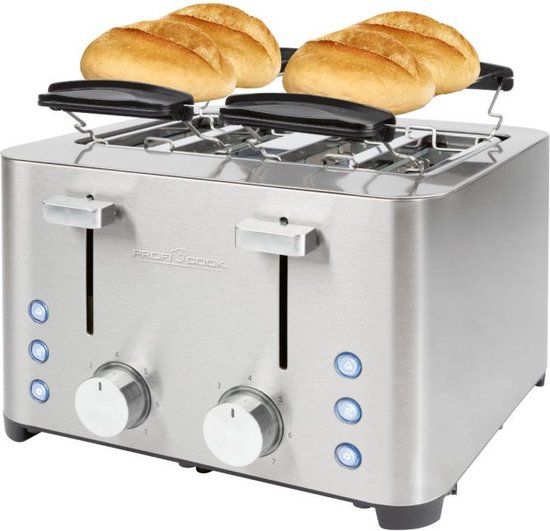 Profi Cook PC-TA 1252 Broodrooster Met broodrekje RVS