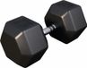 Gorilla Sports Dumbbell - 47.5 kg - Gietijzer - Hexagon - Zwart