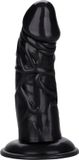 CalExotics Back End Chubby Dildo, klassiek, zwart
