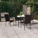 Prolenta Maison Exclusive Tuinset, 5-delig, bruin en zwart