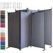 Rotorange Paravent 2 pièces 3 éléments 170 x 165 cm tissu séparateur de pièce cloison balcon brise-vue paravent pliable Rotorange Ral 2001