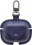 MG Smartkeuze Premium Hoesje Geschikt Voor Airpods Pro 2 Case Blauw Oplaadcase Leer