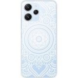 Xiaomi Siliconen hoesje compatibel met Xiaomi Redmi 12 4G, Xiaomi Redmi 12 5G Mandala wit