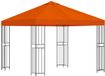 vidaXL Prieel 3 x 3 m Oranje Polyester en Staal 190 g/m²