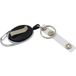 WEDO 262415501 riemclip 2 in 1, voor sleutels en chipkaarten, uittreksnoer (59,50 cm) van nylon, zilver/matzwart