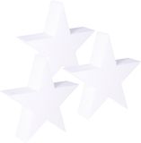 Merkloos / Sans marque Piepschuim vormen sterren - 3x - 20 x 5 cm - hobby/knutselmateriaal - Kerst sterren maken