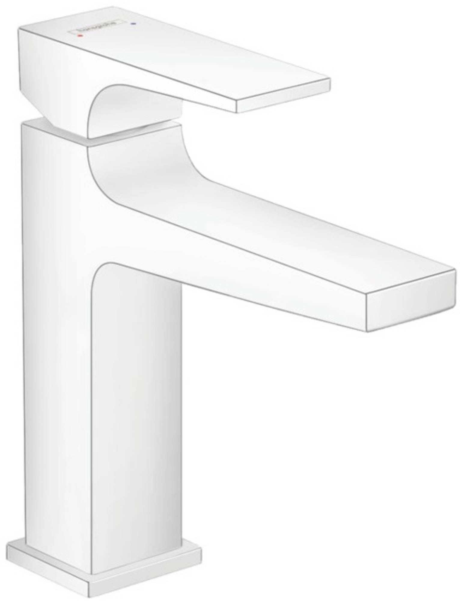 Hansgrohe Metropol wit mat messing
