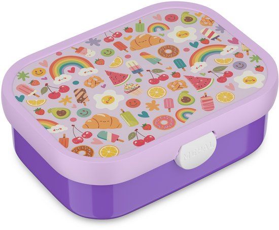 Mepal Lunchbox Campus - 750 ml - Broodtrommel met vakjes voor kinderen - Geschikt voor 4 boterhammen - Food Fest