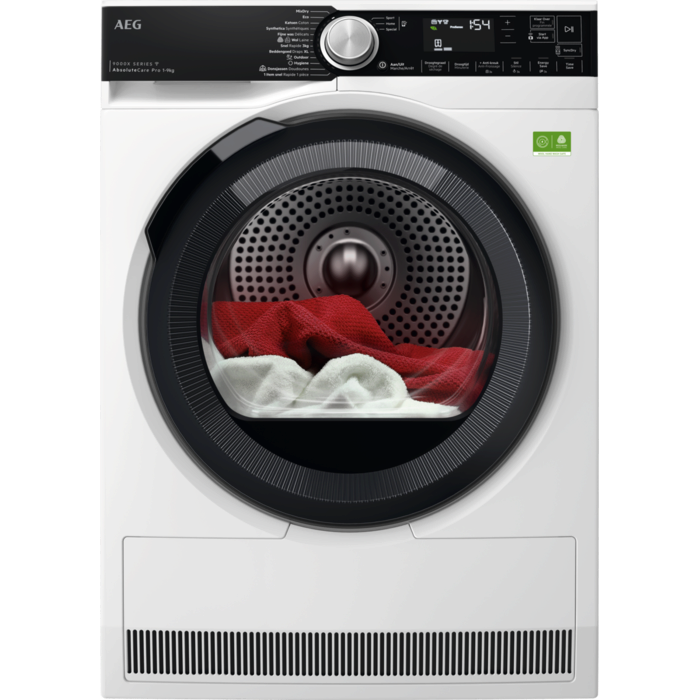AEG T97DR9V6PBC - 9000X AbsoluteCare® Pro - Warmtepomp Droogkast 9 kg