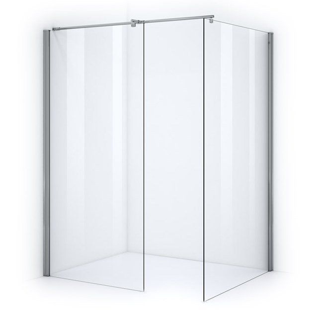 Maxaro Inloopdouche Zircon Comfort 120x100cm Veiligheidsglas 6 mm Chroom