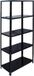 Merkloos Relaxdays Stellingkast - 150x75x30 cm - 200 kg - zwart