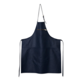 Dutchdeluxes - Leren Schort - Ritsstijl Deep Sea Blauw