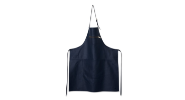 Dutchdeluxes - Leren Schort - Ritsstijl Deep Sea Blauw