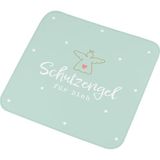 GRUSS & CO Magische handdoek met engelmotief, kleine handdoek, gastendoek, in vorm geperst, 30 cm x 30 cm, katoen, cadeau, grappige verrassing, 74384