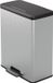 Curver Deco Bin Poubelle, 65 litres, rectangulaire, 49 x 29 x 61 cm, gris métal