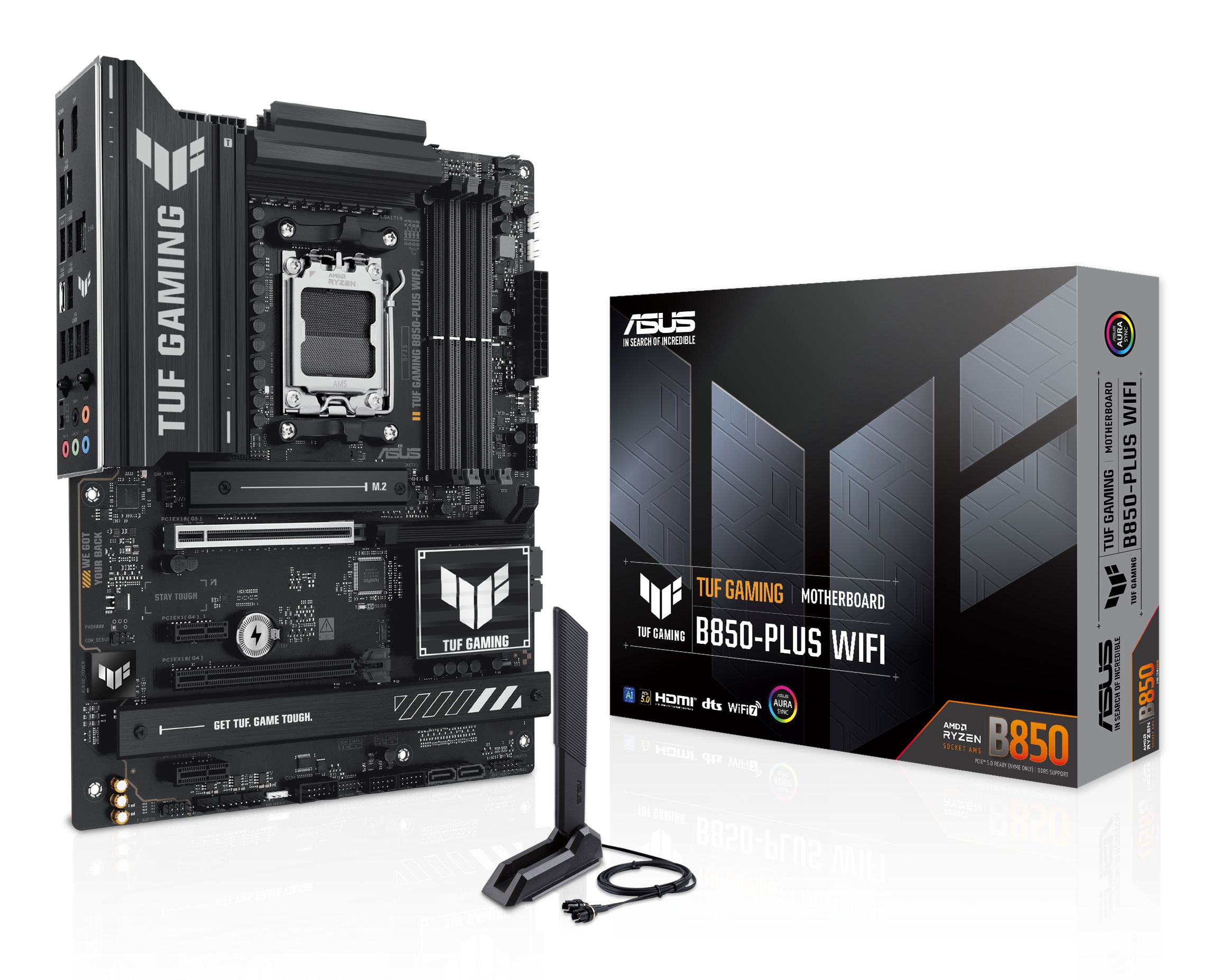 ASUS TUF GAMING B850-PLUS WIFI - Moederbord - ATX - AMD B850 - Socket AM5