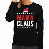 Bellatio Decorations Mama Claus Kersttrui Dames Zwart XS