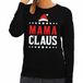 Bellatio Decorations Mama Claus Kersttrui Dames Zwart XS