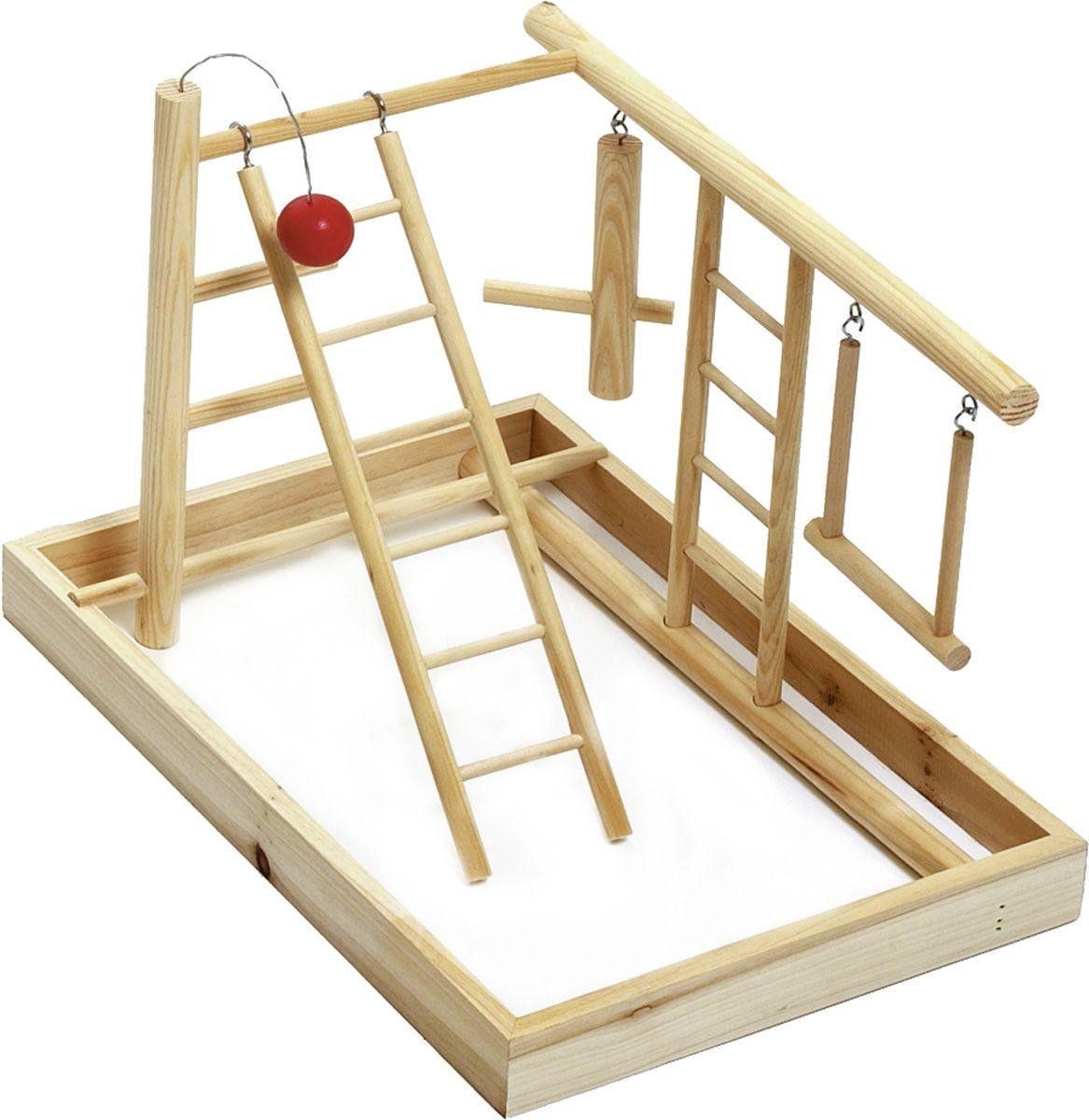FLAMINGO Vogelspeelplaats playground - Hout - 35 x 35 x 27 cm