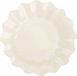 Givi Italia Feestbordjes - schulprand - 8x - ivoor wit - rond - papier/karton - 27cm