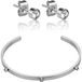 Marc Lauder Bracelet et boucles d'oreilles acier inoxydable Bomba