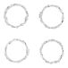Scandi Living Serviettring Vine 4 pièces Ø4,7 cm Alliage de zinc