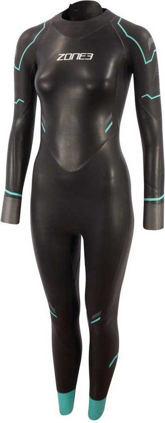 Zone3 Advance Wetsuit Women - Black/Turquoise - 2023 - Size L