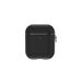 Valenta Étui à rabat en cuir pour Apple AirPods 1/2 - Noir