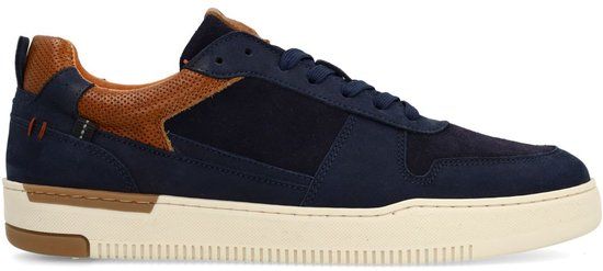 No Stress Heren Donkerblauwe Nubuck Sneakers Maat 45