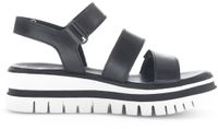 Gabor 64.620.27 - sandale à plateforme femme - Noir - Cuir - Pointure 35.5