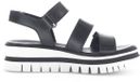 Gabor 64.620.27 - sandale à plateforme femme - Noir - Cuir - Pointure 35.5