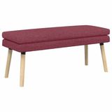 vidaXL Dubbel-laags bank Wijnrood 110 x 40 x 47 cm Stof