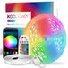 Koopower RGB ledstrip, bluetooth, 15 m, met IR-afstandsbediening en app, dimbaar, voor feest, keuken, energieklasse A++