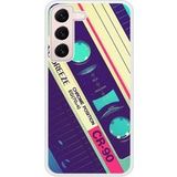 Samsung Bedrukt siliconen hoesje compatibel met Galaxy S22 Cassette Vintage