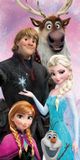 Disney Frozen Strandlaken Snowflake - 70 x 140 cm - Katoen