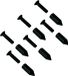 TSL Outdoor Kit Spikes X6 Set Noir, Gris