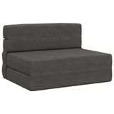 vidaXL Vouwbare Sofa Bed Donkergrijs Stof