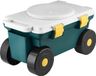 VEVOR Mobiele Tuinstoel 520 x 310 x 280 mm, Tuinkar, 2-in-1 Tuintrolley, Rolstoel, Draagvermogen tot 123 kg, Tuinhulp, Tuinkruk met Opbergruimte voor Onkruid Wieden & Planten in de Tuin