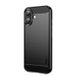 Mofi Coque iPhone 18 en TPU - Fibre de Carbone - Noire